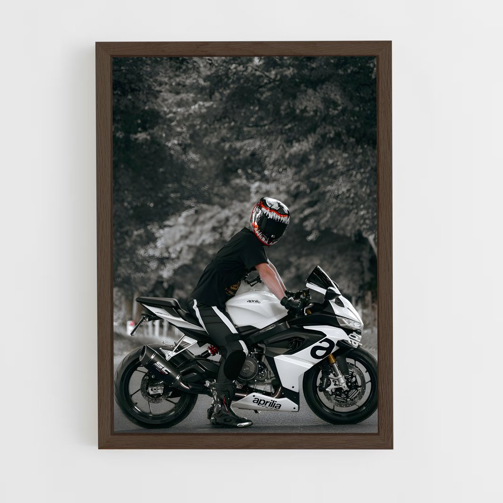 aprilia-9 cadre Bois foncé