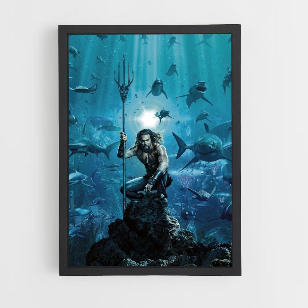 Aquaman Shark Poster