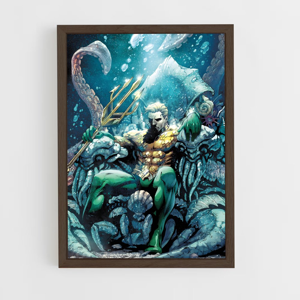 aquaman-6 cadre Bois foncé
