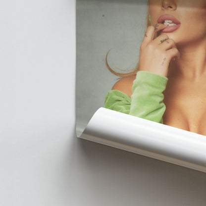 Ariana Grande Green Poster