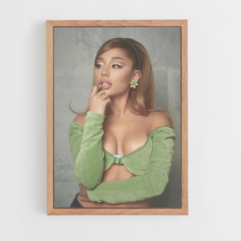 Ariana Grande Green Poster