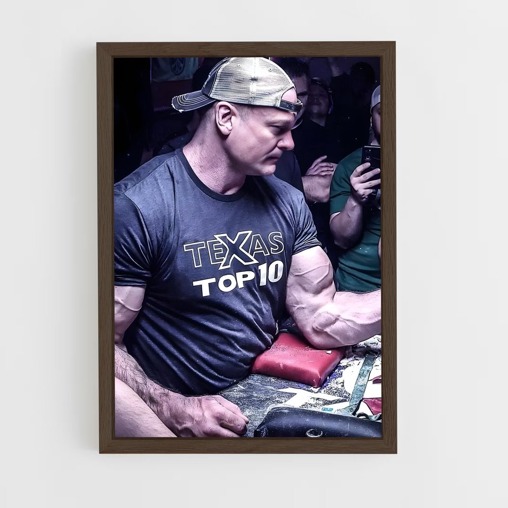 armwrestling-4 cadre Bois foncé