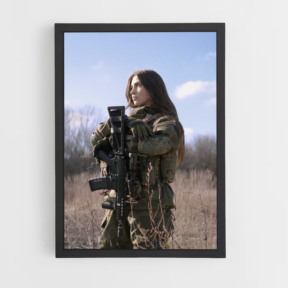 Military Woman Poster