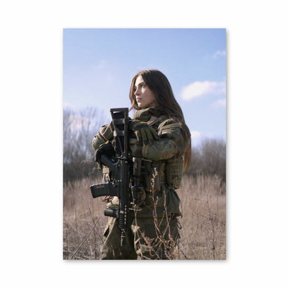 Military Woman Poster