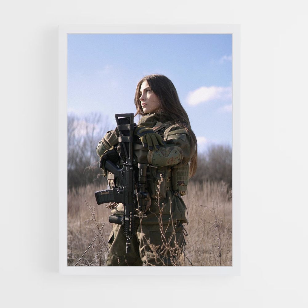 Military Woman Poster