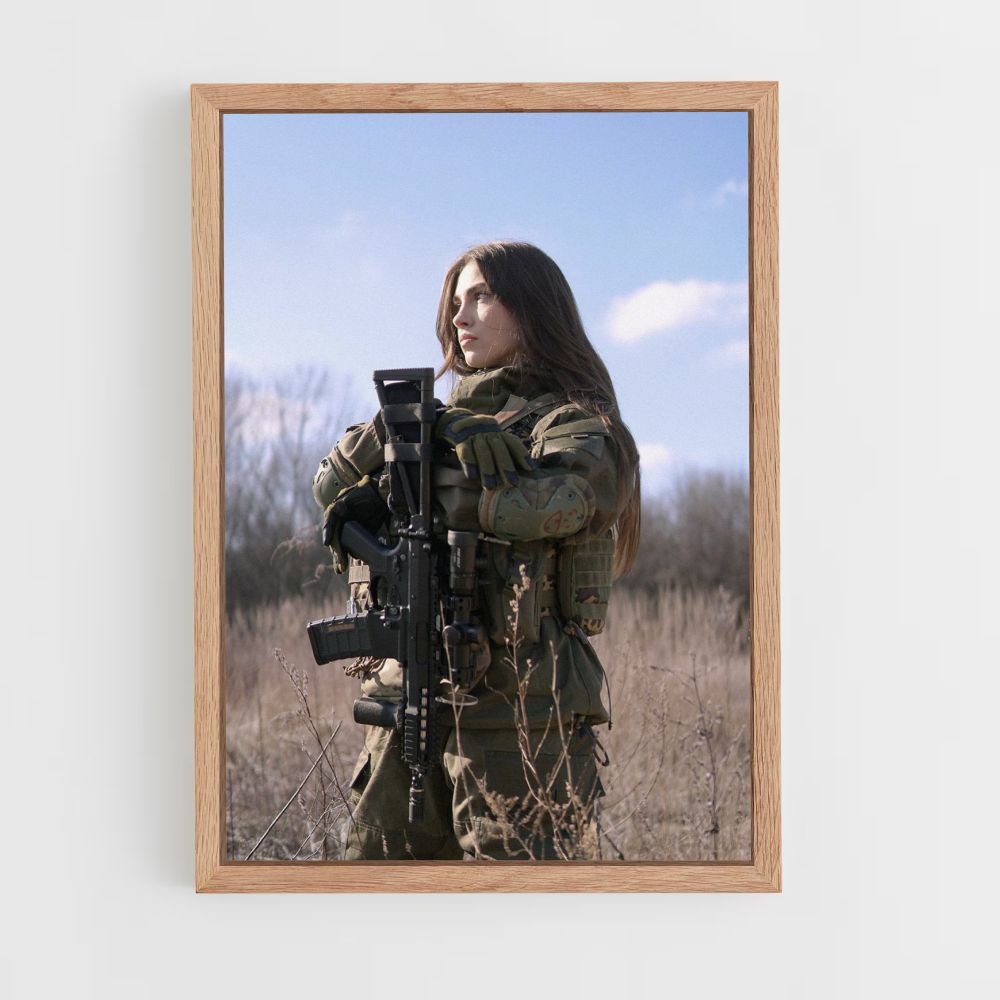 Military Woman Poster