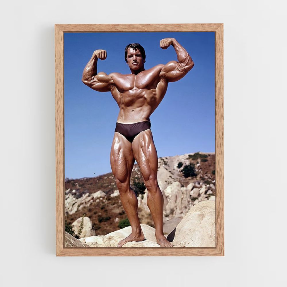 Poster Arnold double biceps