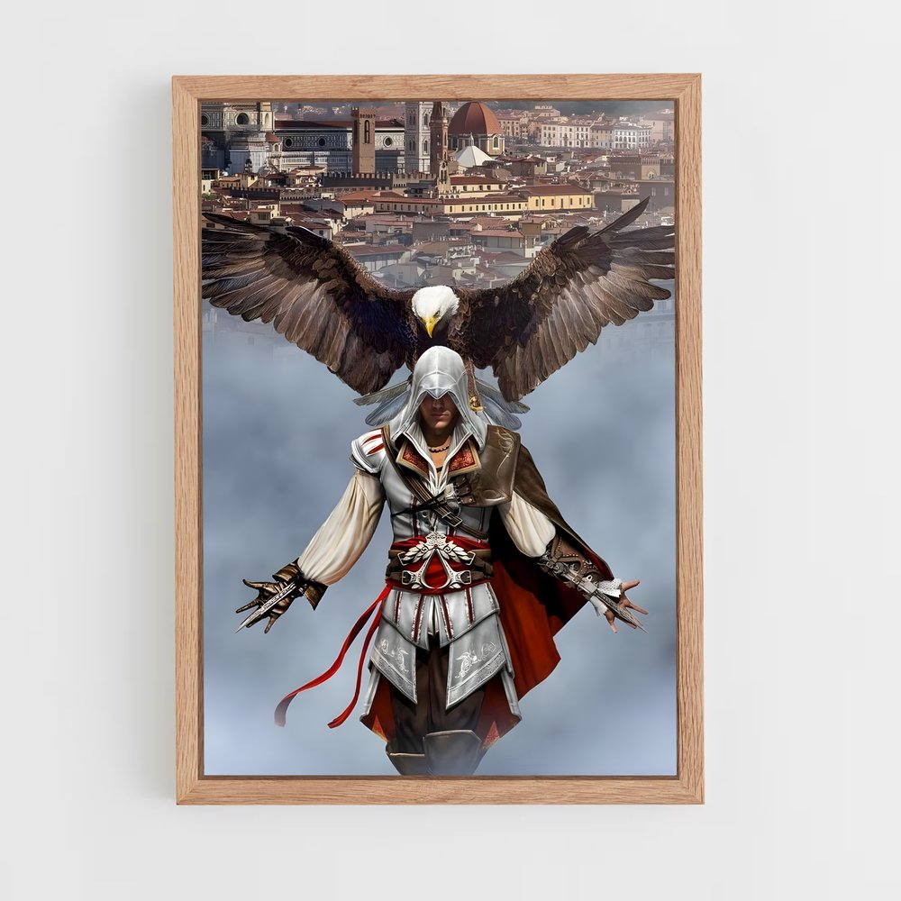 assassins-creed-1 cadre Bois clair