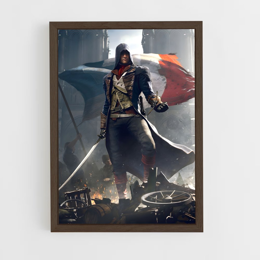 assassins-creed-11 cadre Bois foncé