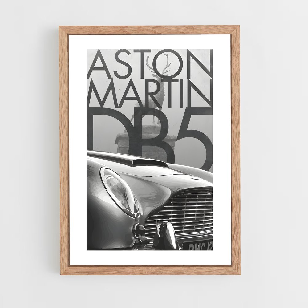 aston-martin-5 cadre Bois clair