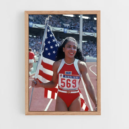 athletism-6 cadre Bois clair