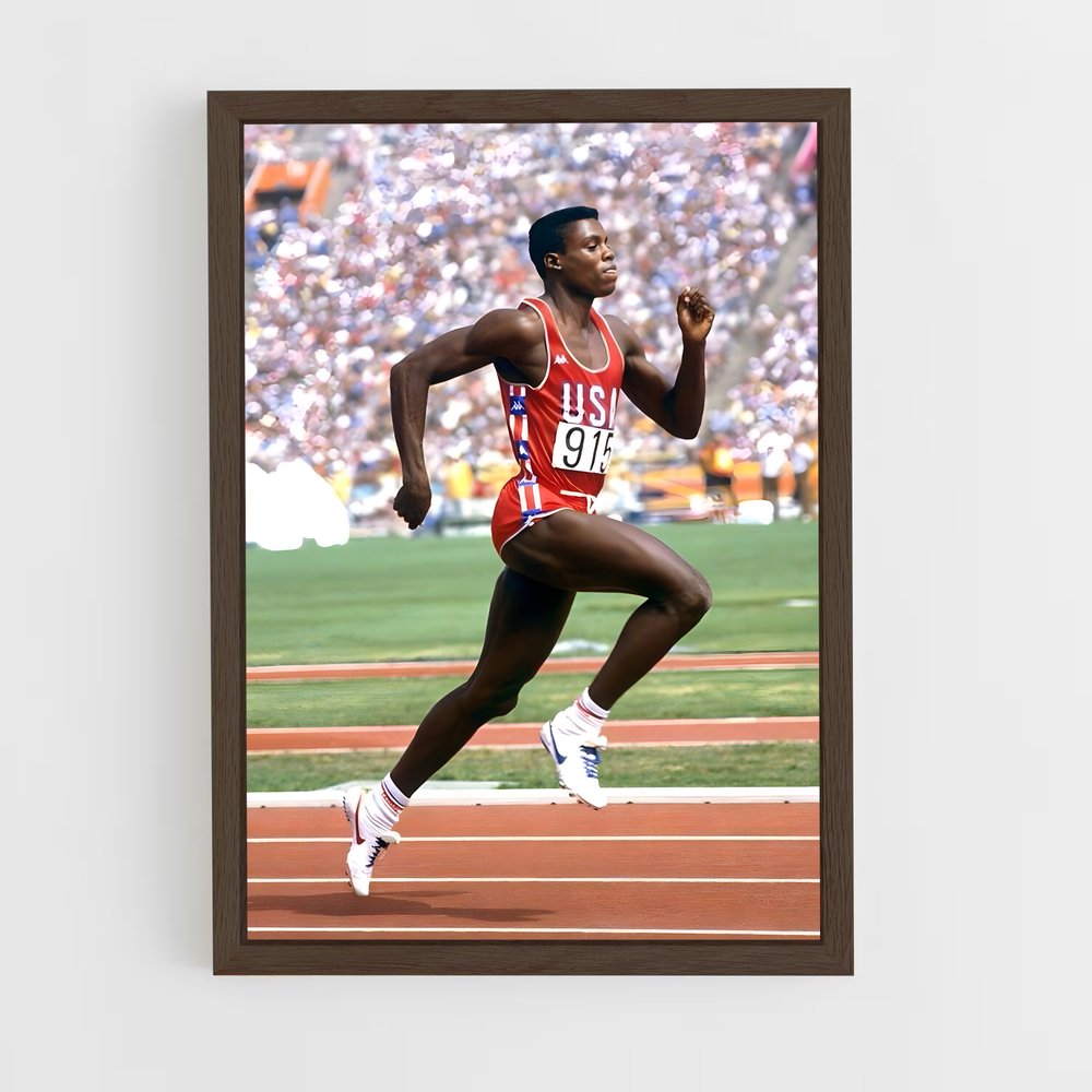 athletism-9 cadre Bois foncé