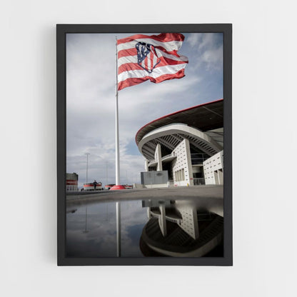 Atletico Madrid Flag Poster