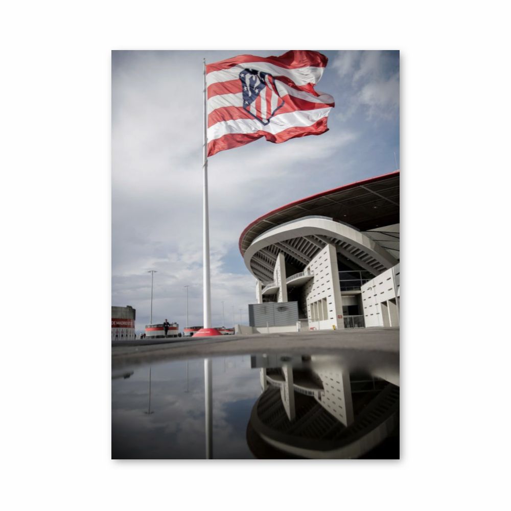 Atletico Madrid Flag Poster