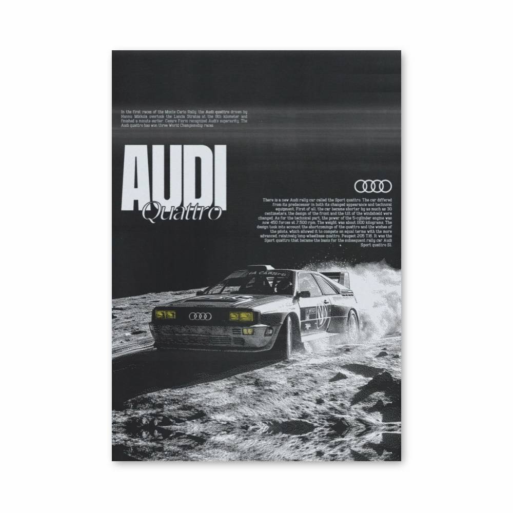 Poster Audi Moon | Aesthetic Posters