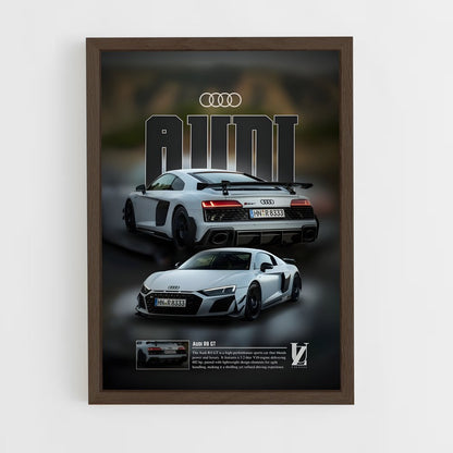 audi-14 cadre Bois foncé