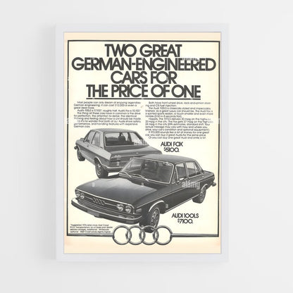 audi-4 cadre Blanc