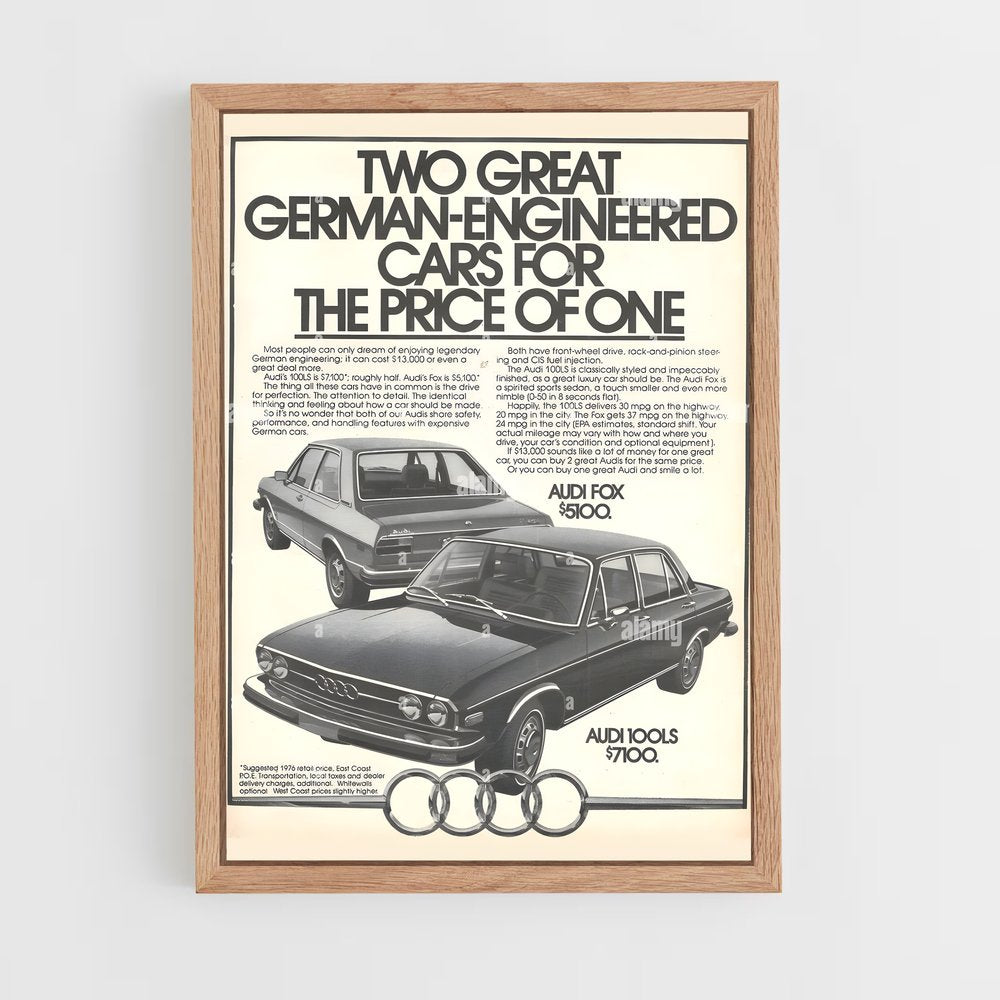 audi-4 cadre Bois clair