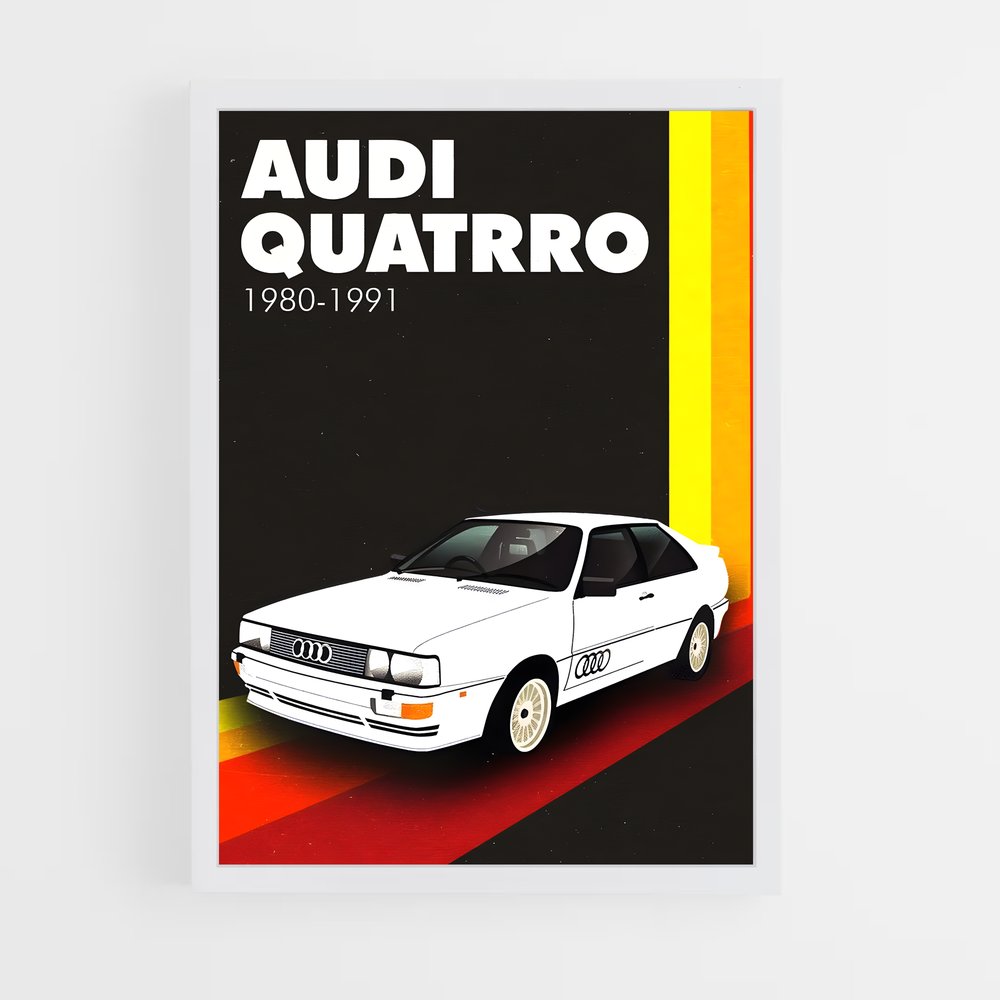 audi-8 cadre Blanc