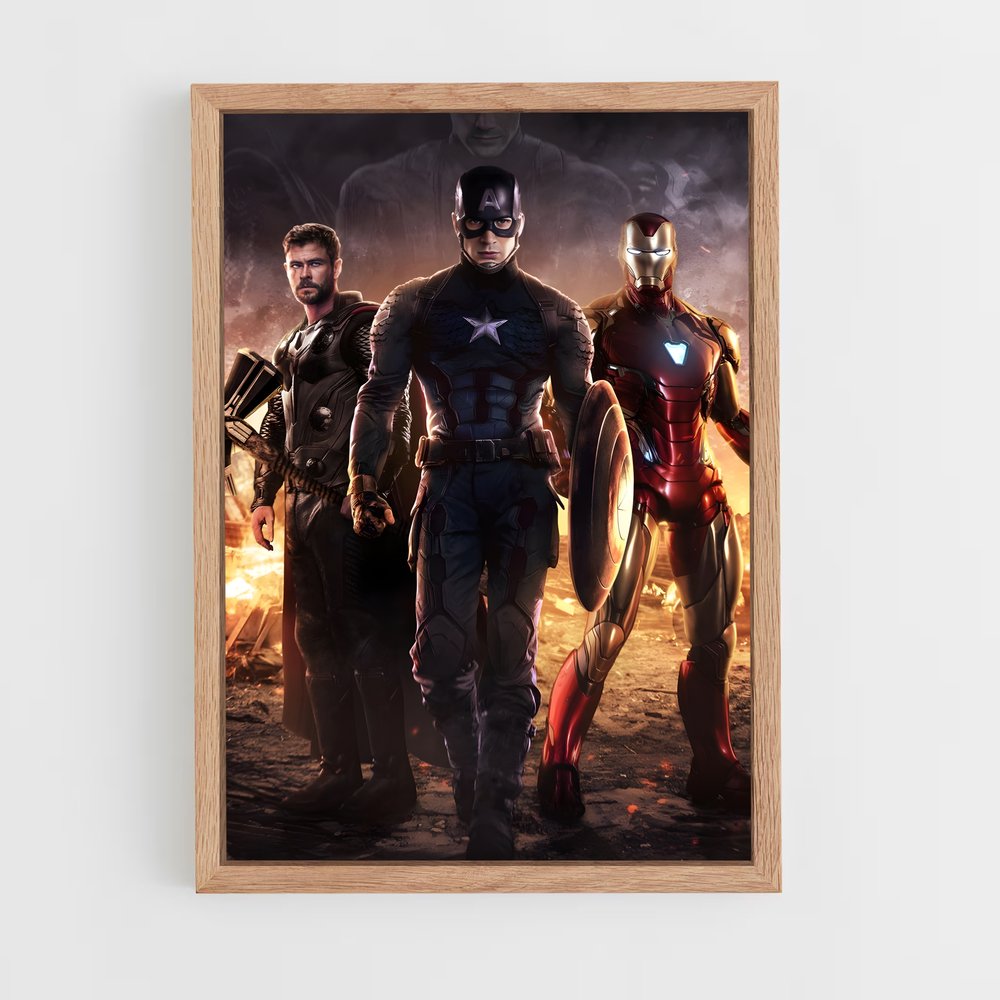 avengers-4 cadre Bois clair