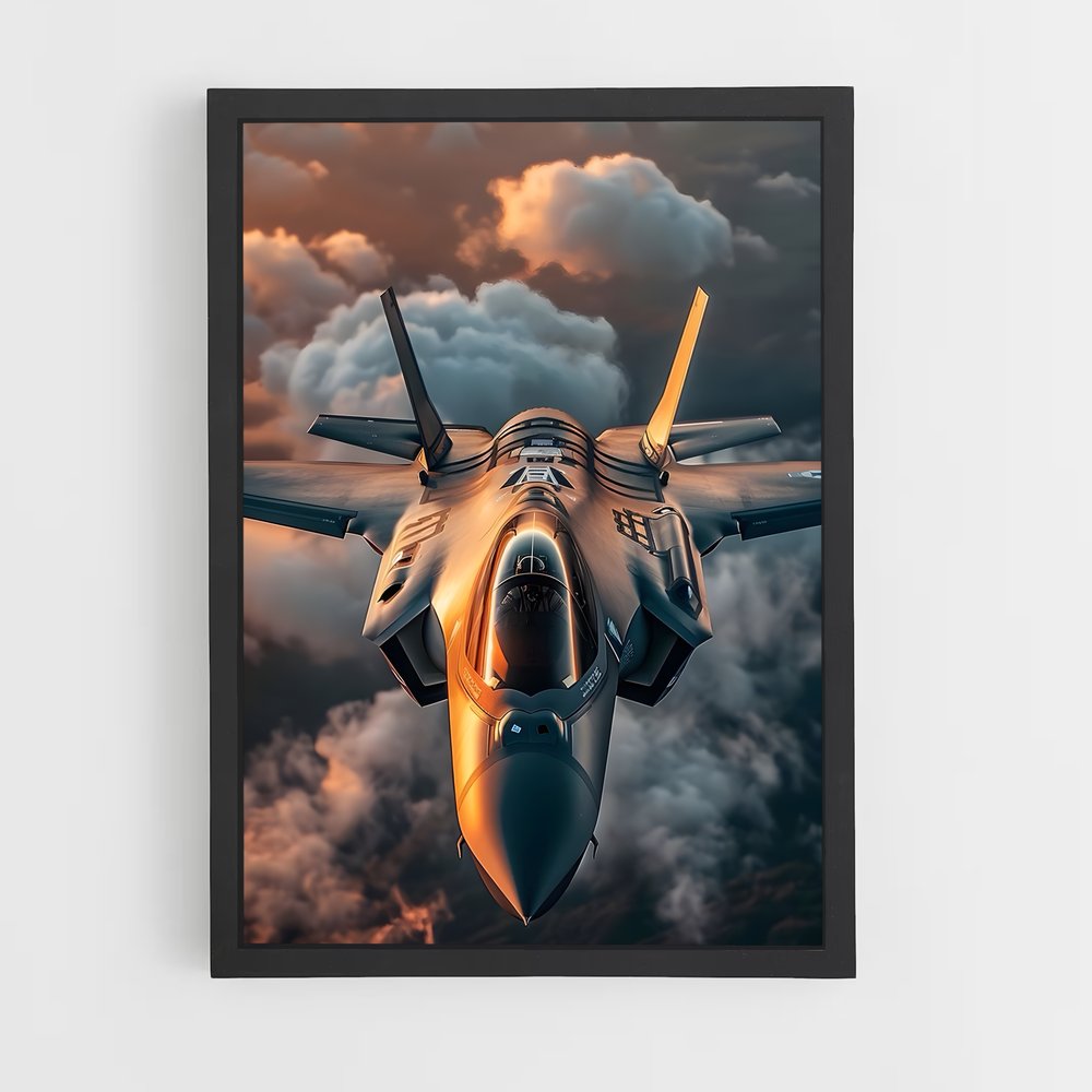avion-de-chasse-1 cadre Noir