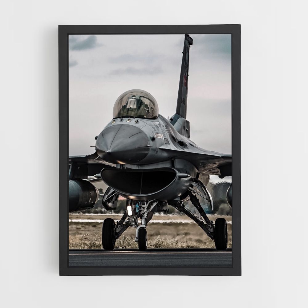 Poster Fighter Plane Landing