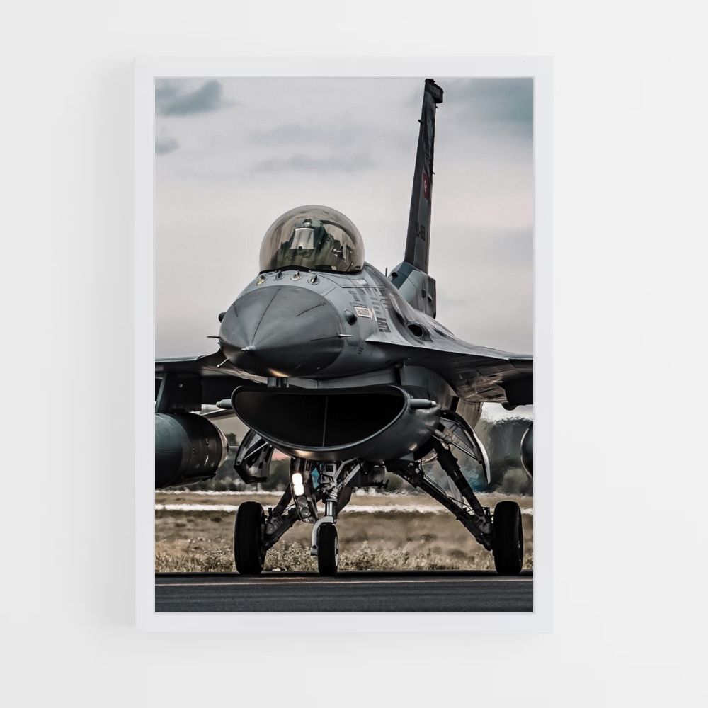 Poster Fighter Plane Landing