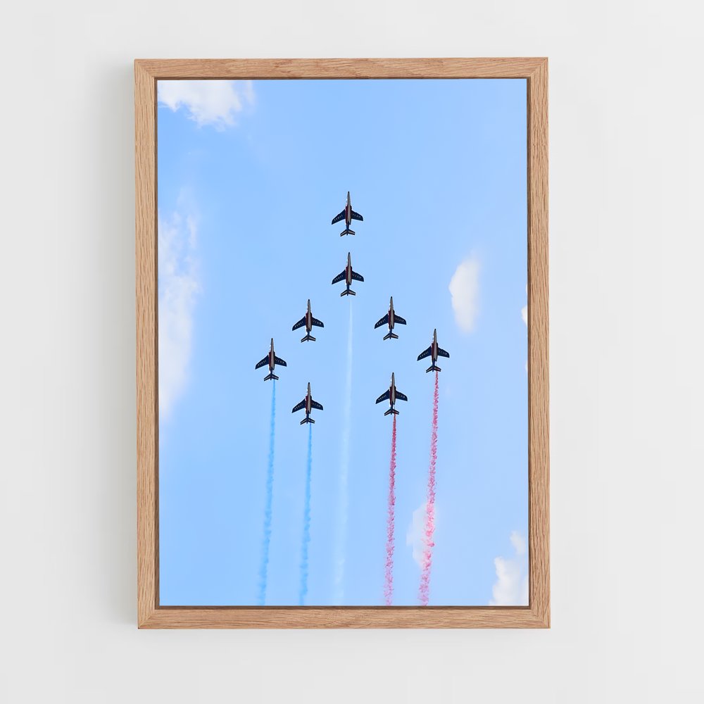 avion-de-chasse-8 cadre Bois clair
