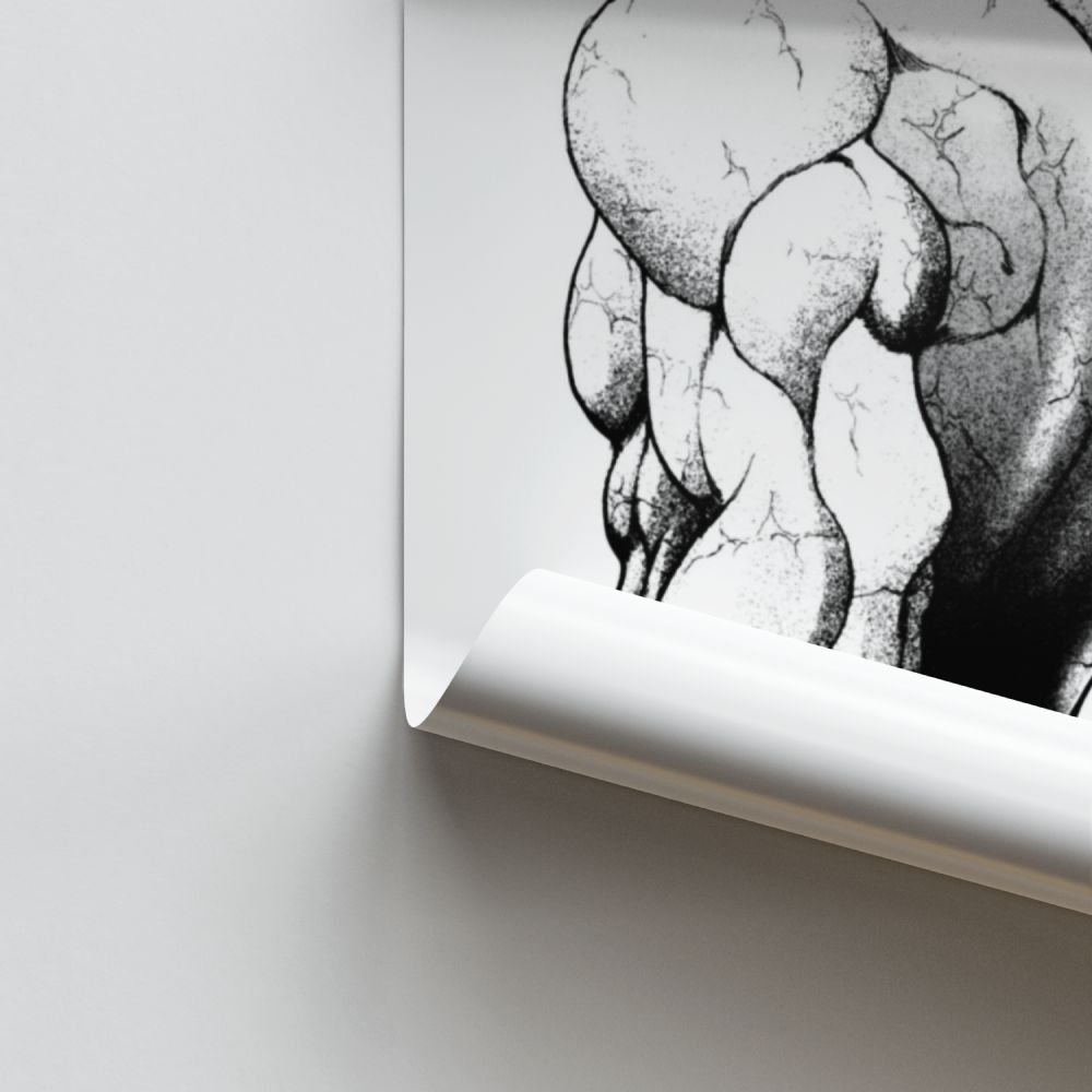 Baki Muscle Poster