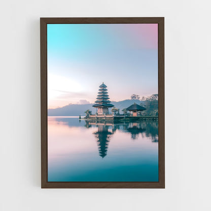 bali-9 cadre Bois foncé