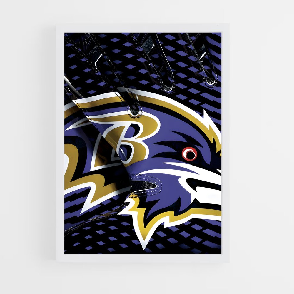 baltimore-ravens-16 cadre Blanc