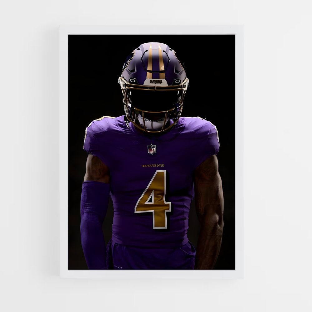 baltimore-ravens-19 cadre Blanc