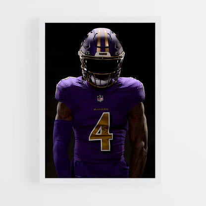 baltimore-ravens-19 cadre Blanc