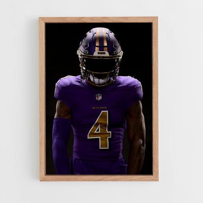 baltimore-ravens-19 cadre Bois clair