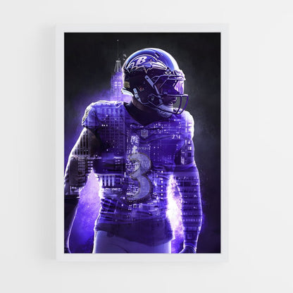 baltimore-ravens-22 cadre Blanc