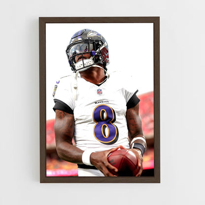 baltimore-ravens-23 cadre Bois foncé