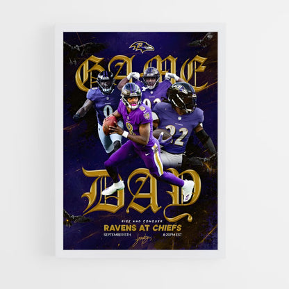 baltimore-ravens-6 cadre Blanc