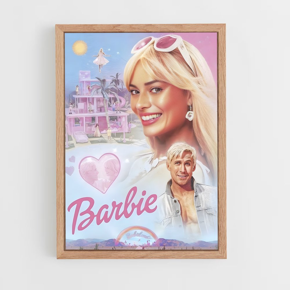 barbie-10 cadre Bois clair