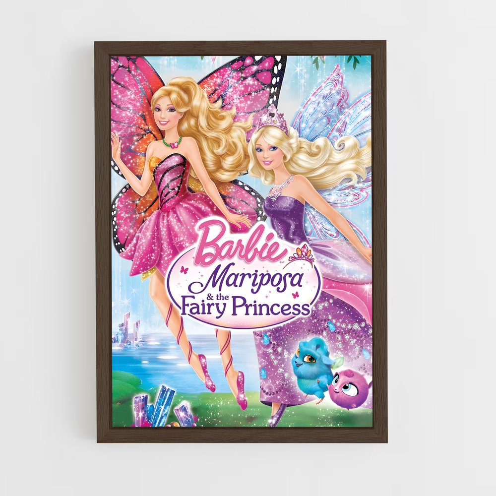 barbie-11 cadre Bois foncé