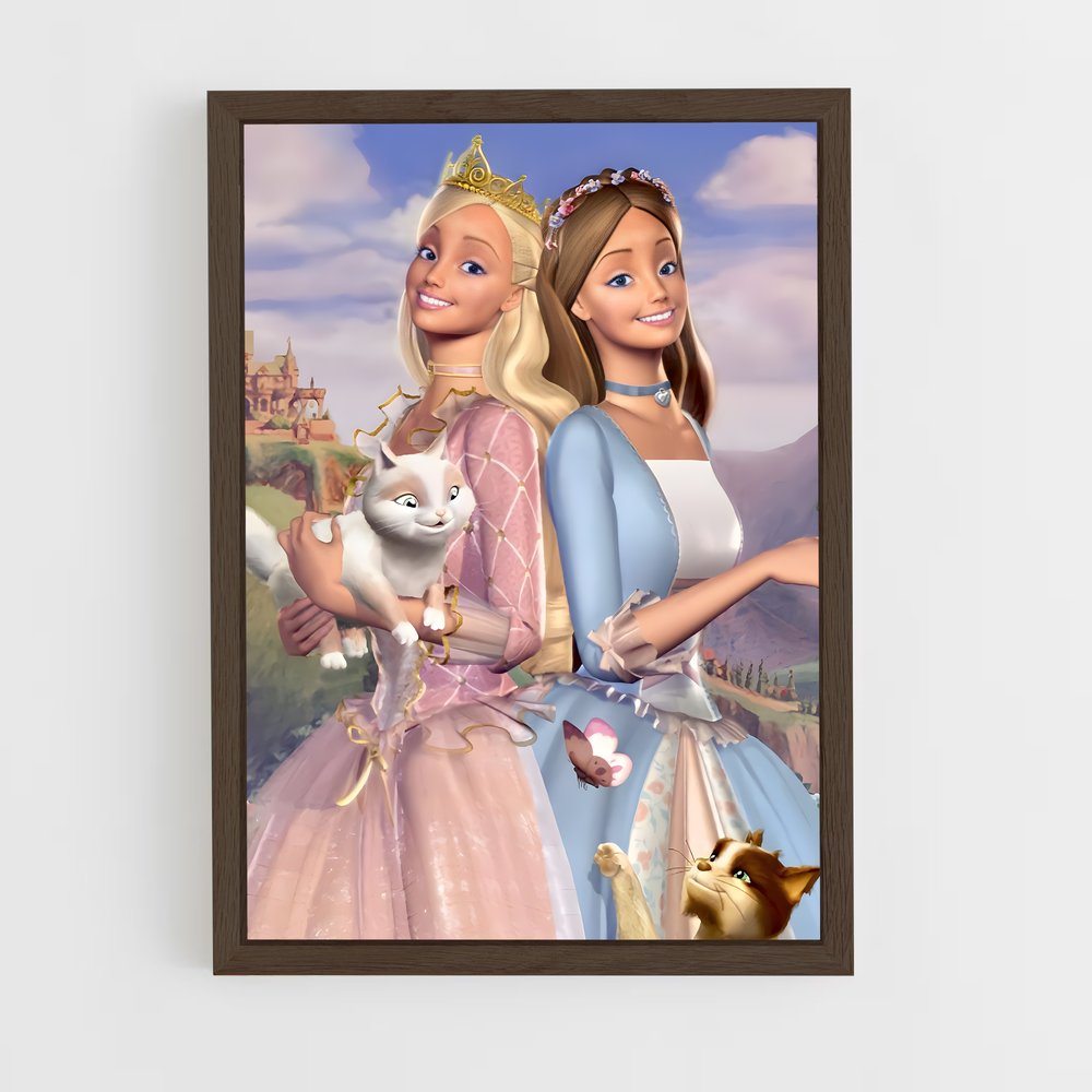 barbie-14 cadre Bois foncé