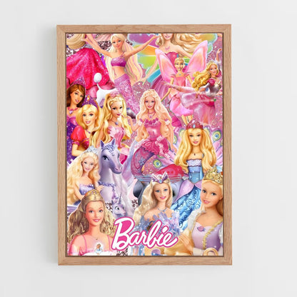 barbie-15 cadre Bois clair