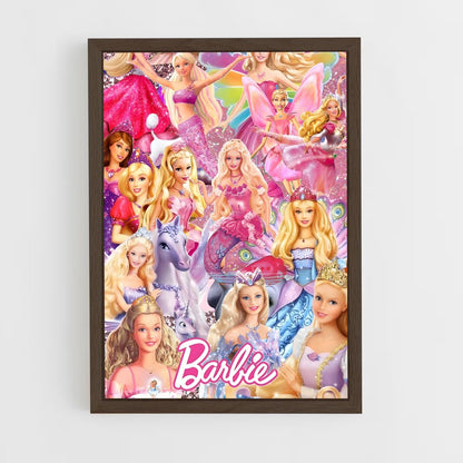 barbie-15 cadre Bois foncé