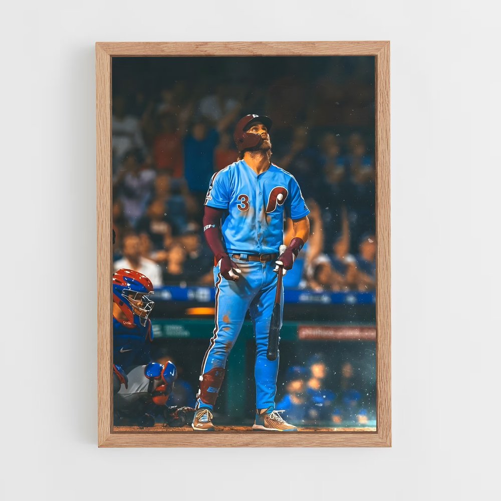 baseball-18 cadre Bois clair