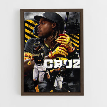 baseball-8 cadre Bois foncé