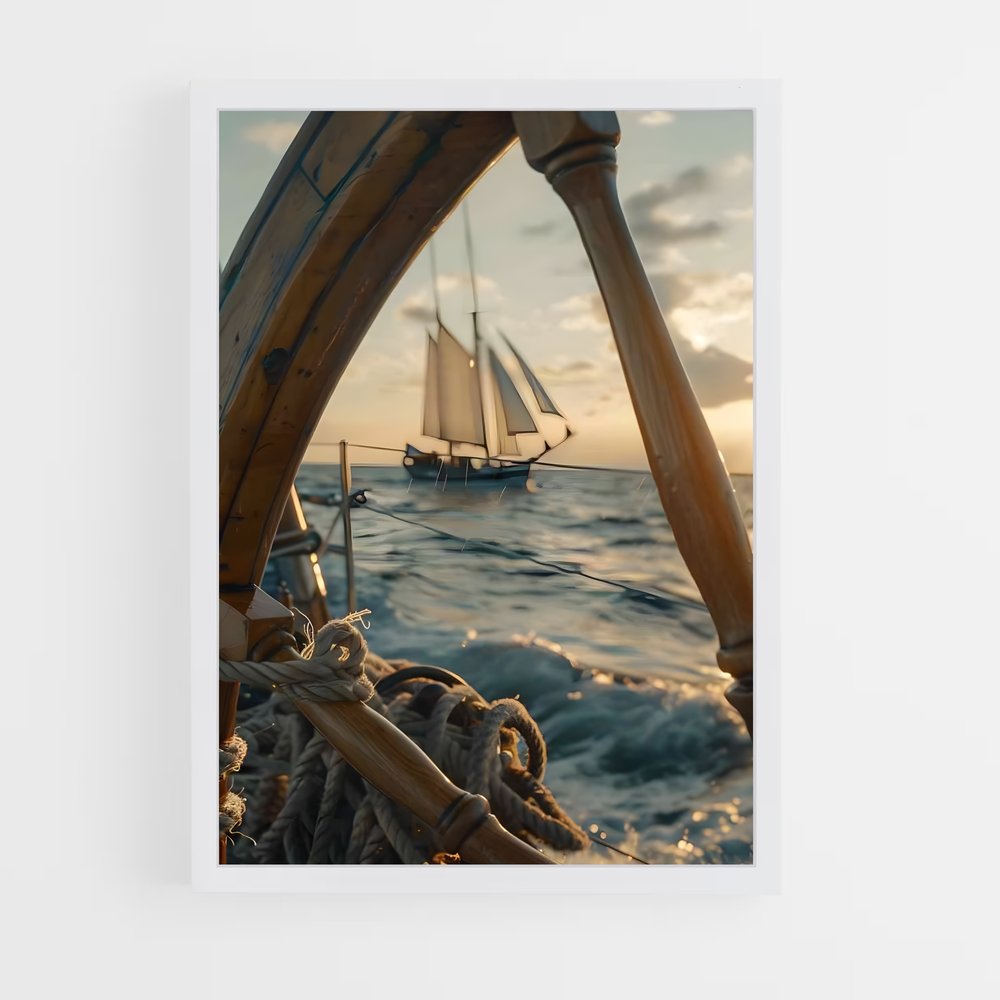 bateaux-2 cadre Blanc