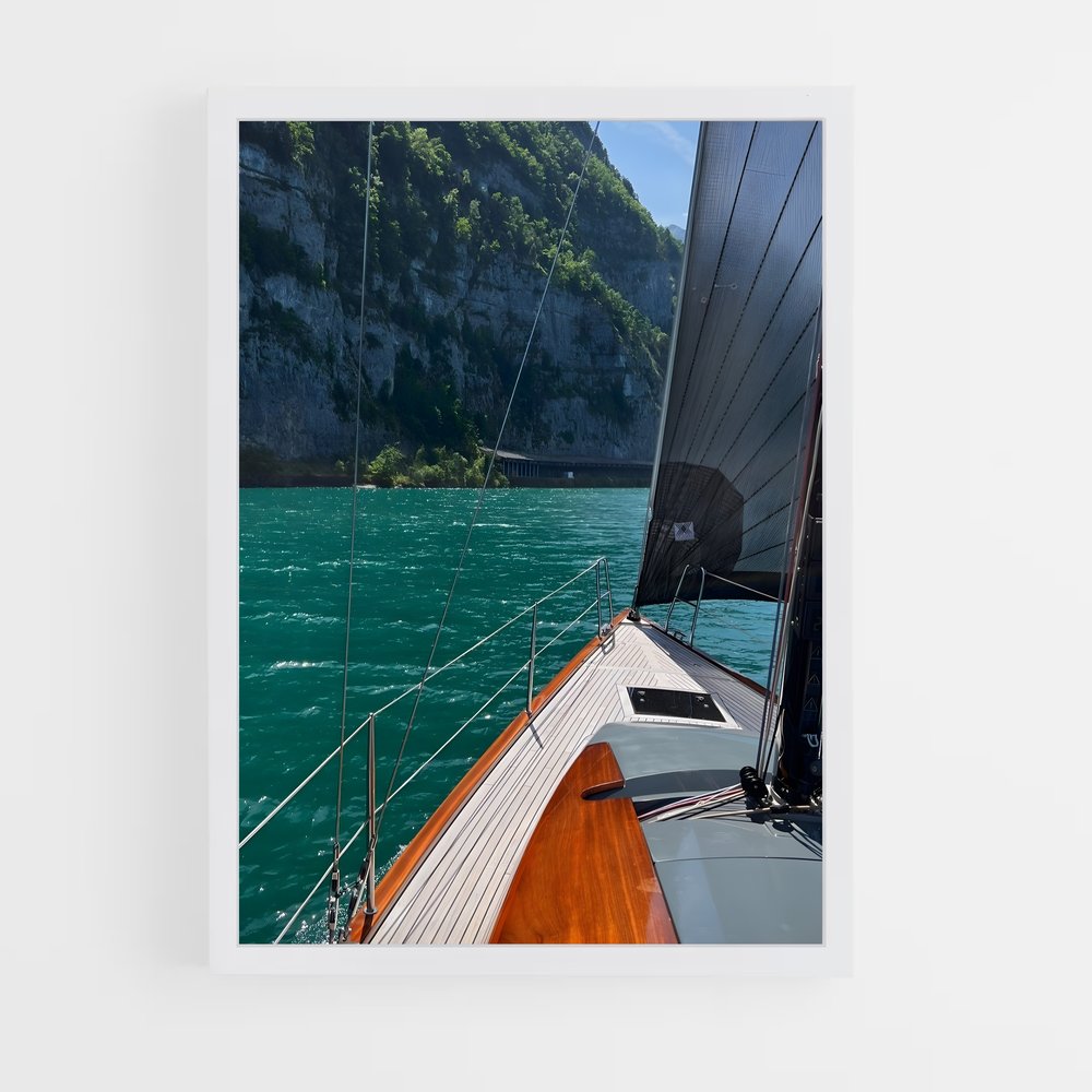 bateaux-3 cadre Blanc