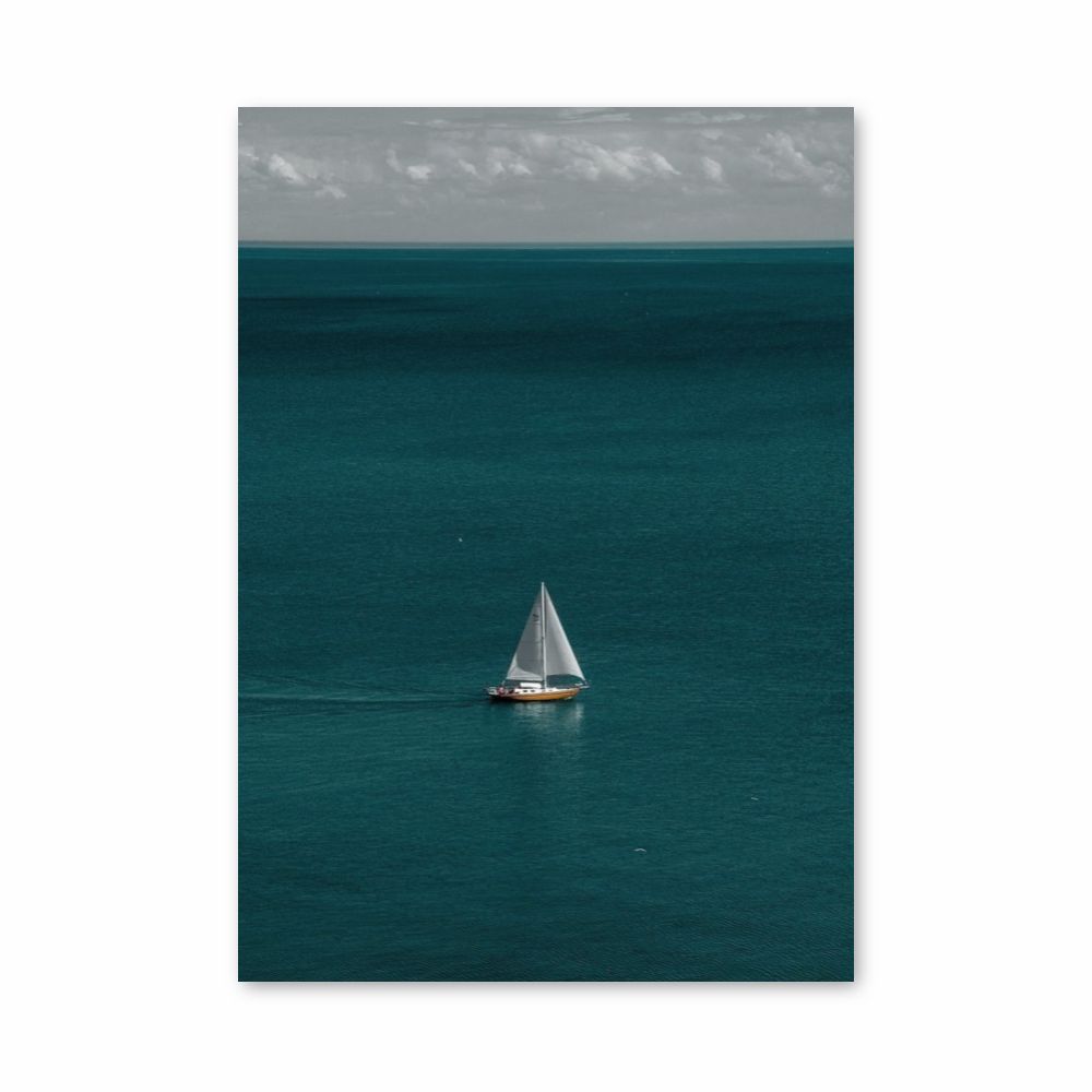 Ocean Boats Poster