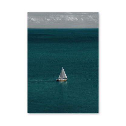 Ocean Boats Poster