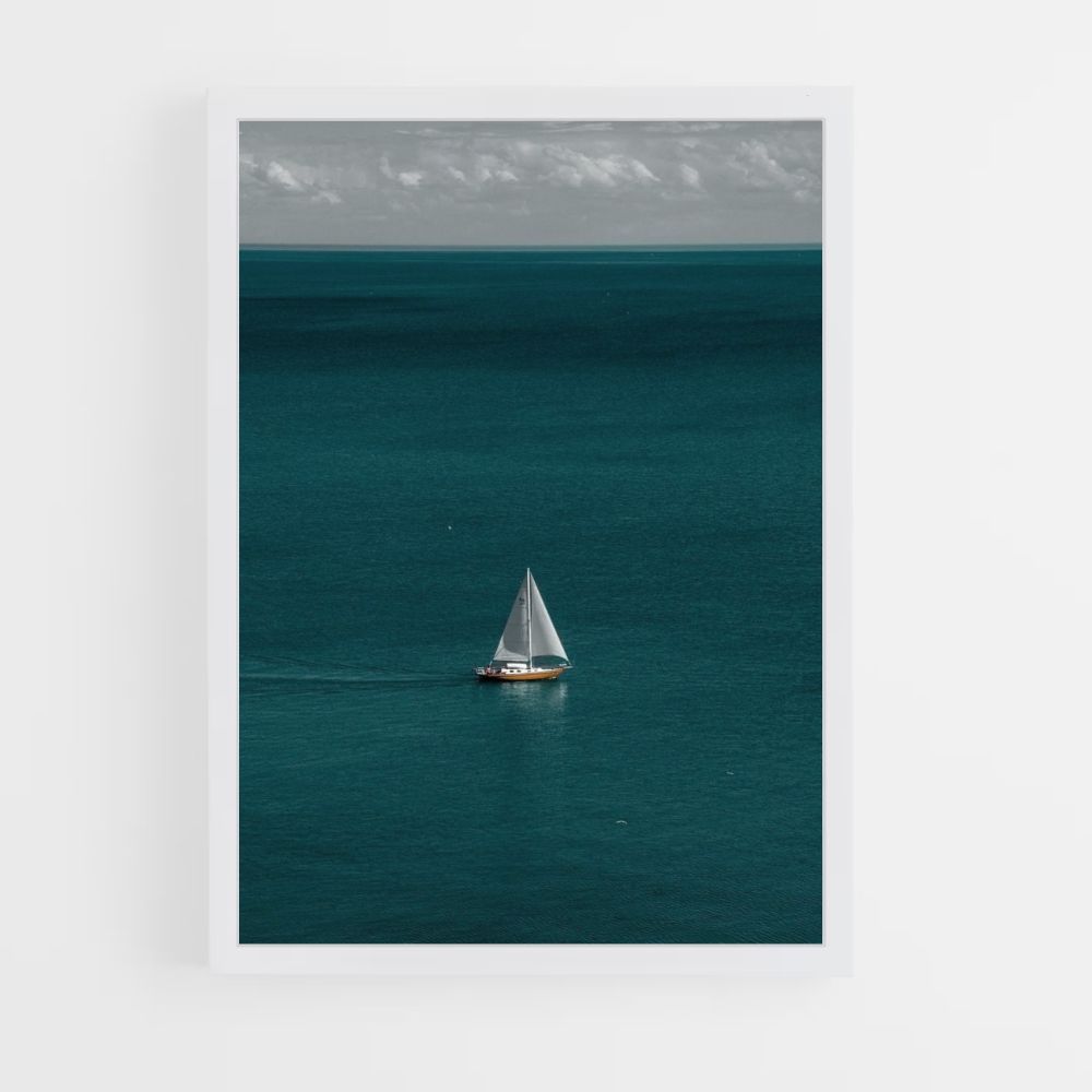 Ocean Boats Poster