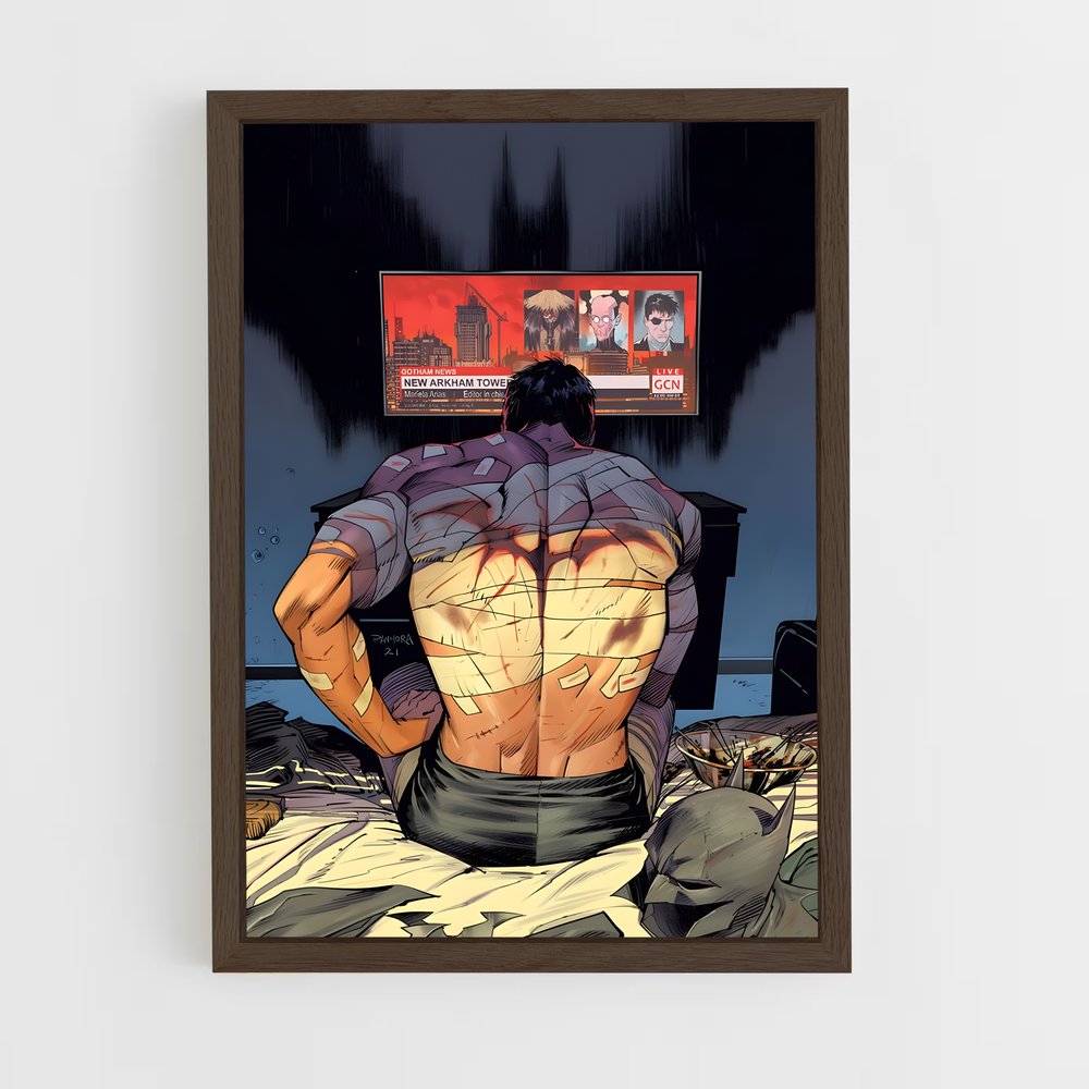 batman-5 cadre Bois foncé